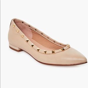 Tuckernuck Gold Studded Flats from French Sole 7.5